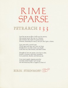 Petrarch Broadside